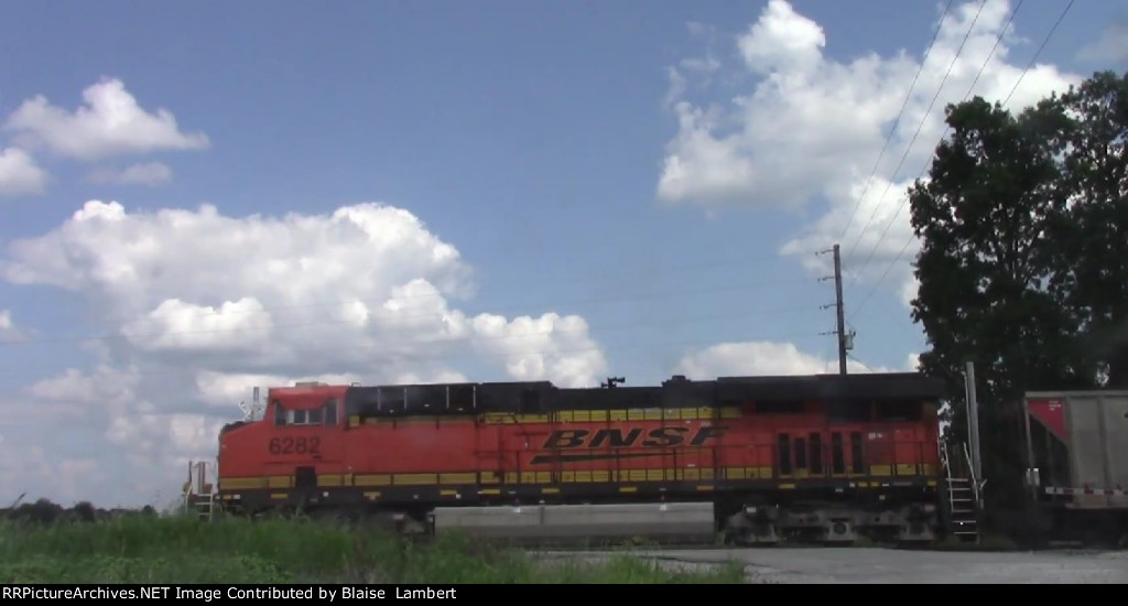 BNSF coal train DPU